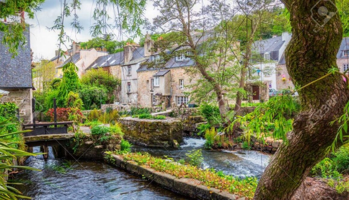 Idyllic scenery at Pont-Aven, a commune in the Finistere departm